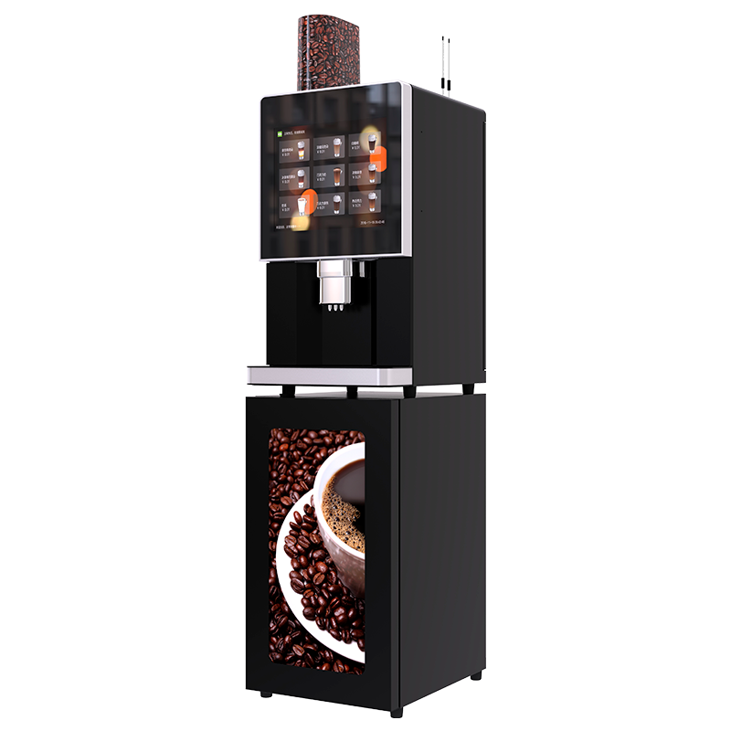 Table-Top Commercial 17 Inches Smart Web Management System Freshly 9 Kinds Hot Drinks Coffee Vending Machine for Sale