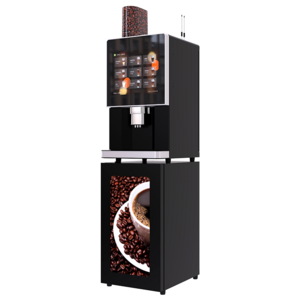 Table-Top Commercial 17 Inches Smart Web Management System Freshly 9 Kinds Hot Drinks Coffee Vending Machine for Sale