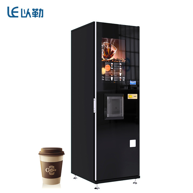 coffee vending machine fully automatic coffee vending machine with coin and bank notes payment system LE308B