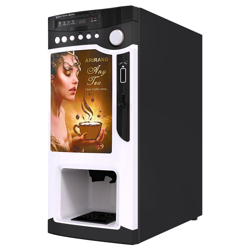 Hot Sale Professional Table Top Commercial Instant 3 Hot Drinks Coffee Vending Machine