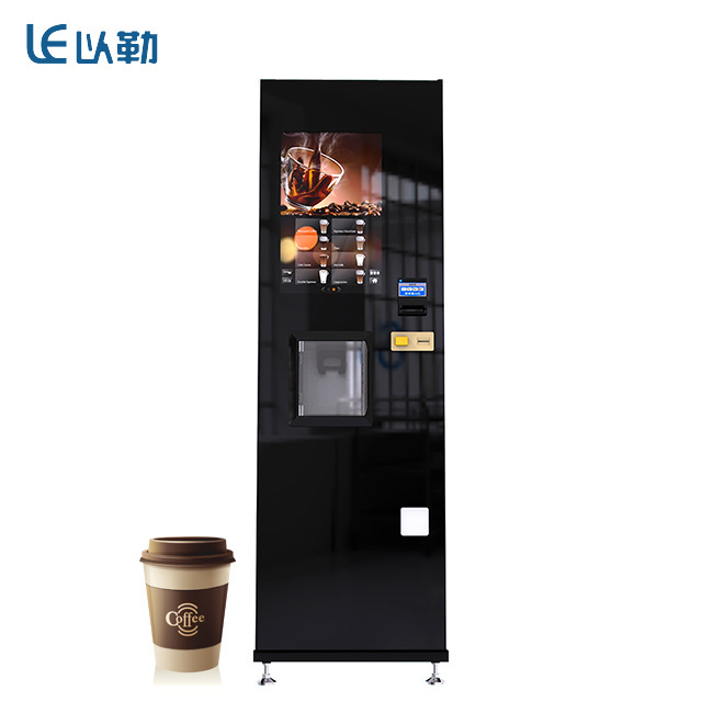 coffee vending machine fully automatic coffee vending machine with coin and bank notes payment system LE308B