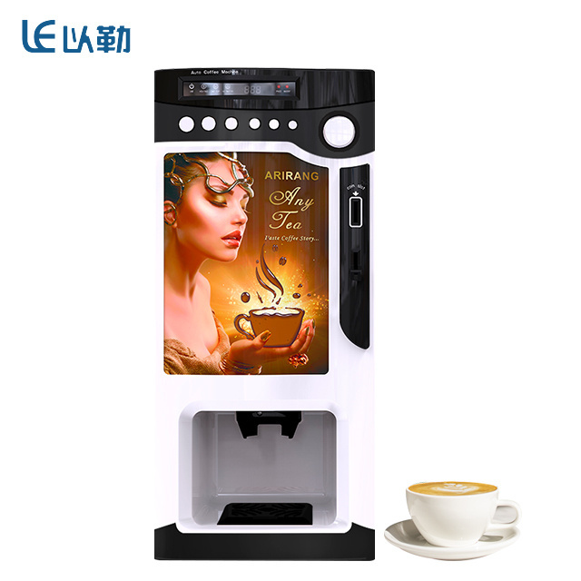 White Color portable Coffee Vending Machine LE303V Made in China