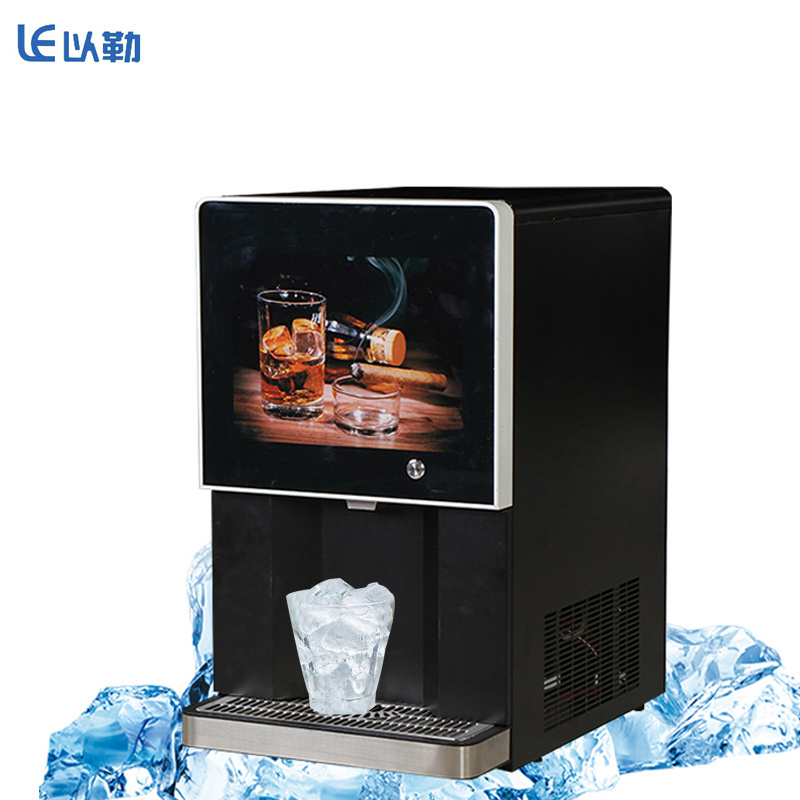 Commercial self service ice vending machine ice cube maker with water dispenser ice cube maker