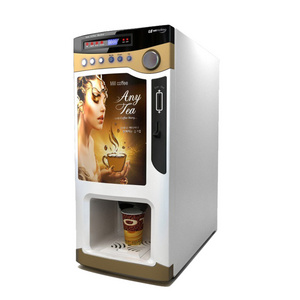 LE303V Levending Fully Automatic Coin Operated Instant Small Hot Chocolate Tea Turkish Coffee Vending Machine