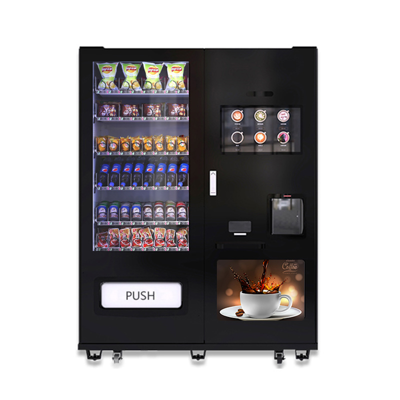 LE209C vending machine snacks and drinks smart touch screen combo vending machine coffee vending machine commercial