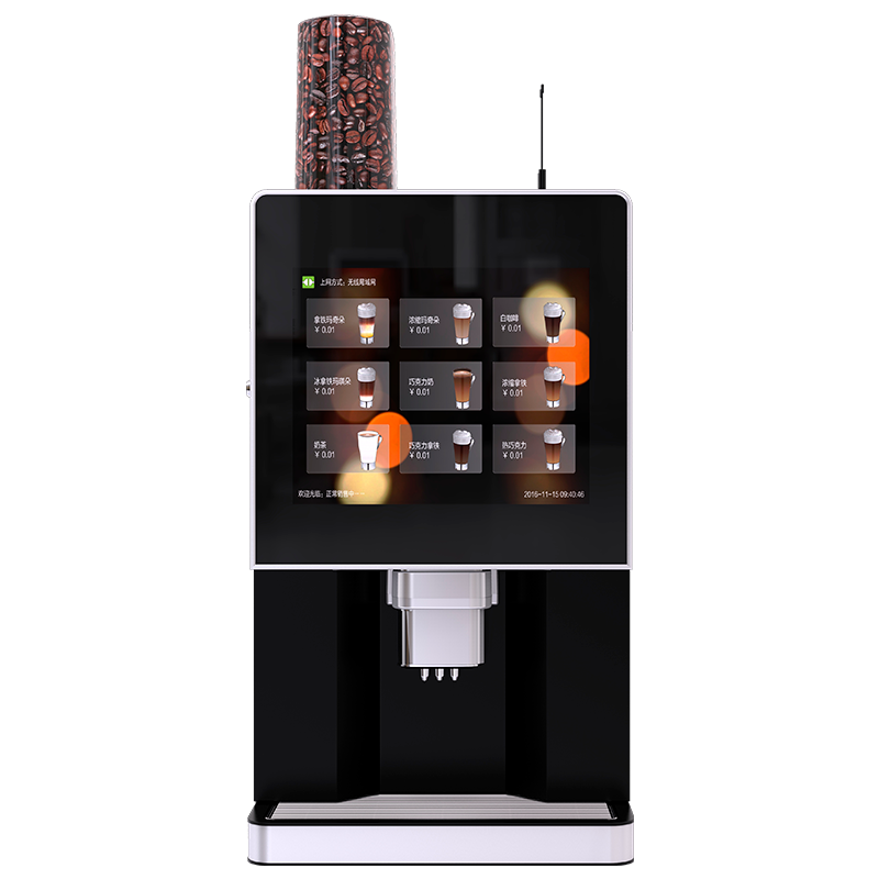 LE307A Factory Direct Sale Commercial Coin/Bank Card/Bill Compatible 9 Kinds of Hot Fresh Ground Coffee Vending Machine