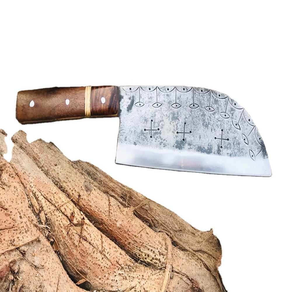 Heavy Duty Meat Cleaver Butcher Knife with Wooden Handle 8 inch Bone Chopper Knife