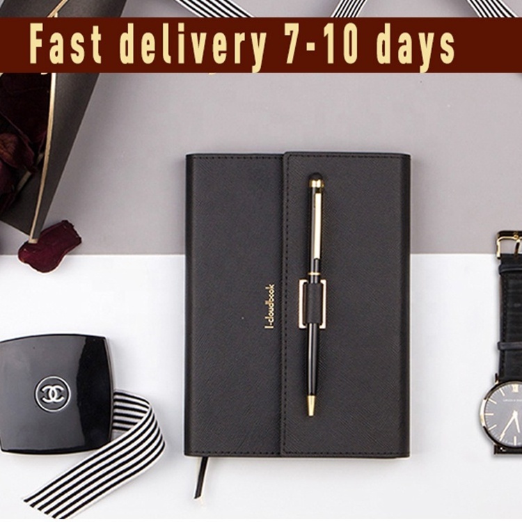 Business Gift A5 handmade 2023 planner 6 ring binder notepad custom notebook with pen holder