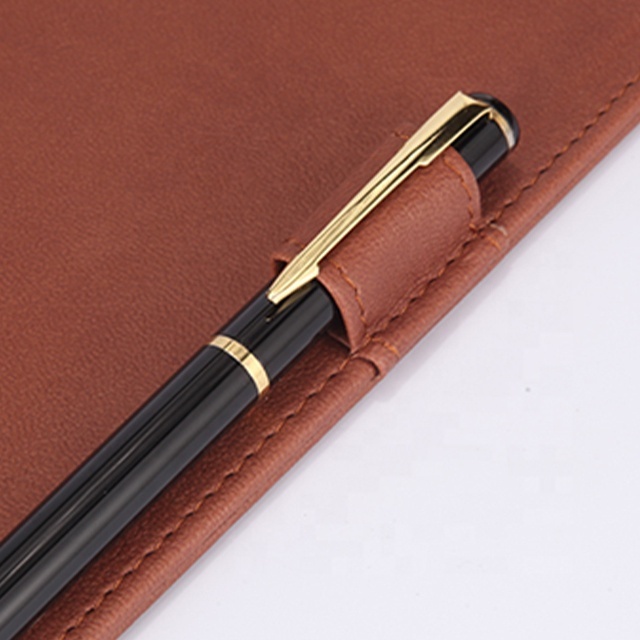 High Quality Cheap Factory File Paper Organizer Pu leather Folder Clipboard Hardboard Profile Clip Clipboard File A4 Binder