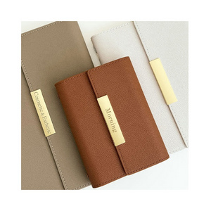 New arrival customized recycle notebook 6 rings planner agenda A5 A6 wholesale diary PU leather factory price looseleaf journal