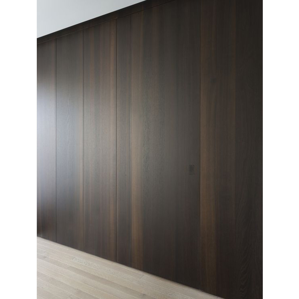 Modern Wood Interior Flush Invisible Door Design with Hidden Hinge Frameless Secret Door inside construction