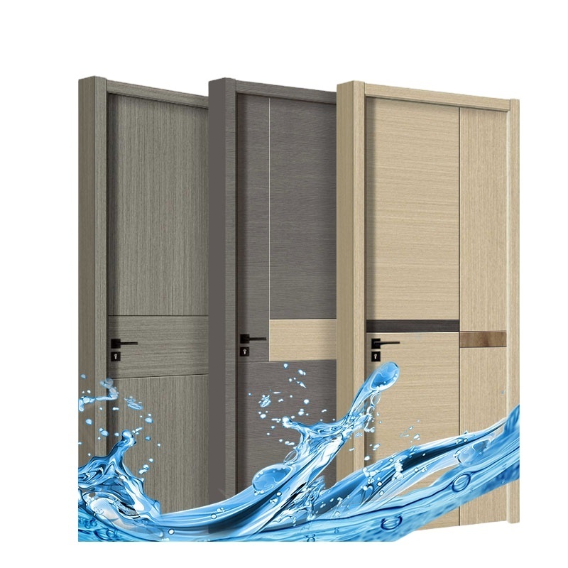 Cheap wooden doors WPC panel for houses interior office apartment waterproof soundproof latest design pictures