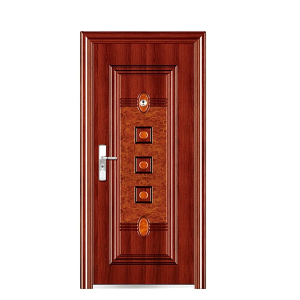 good cheap steel front door wrought iron safe Security door