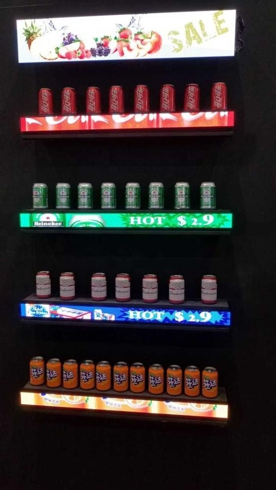 P2 Shelf LED display screen for supermarket shelf display price LED ticker Programmable text message LED moving sign