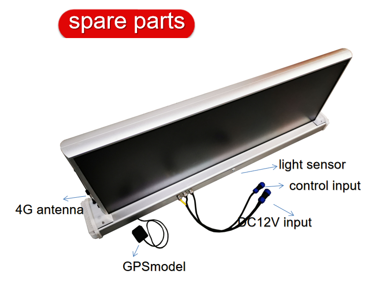 High Quality Programmable Outdoor 3G/4G Wifi Control Double Side P2.5 P3Advertising/Taxi Top Sign Taxi Top Led Display