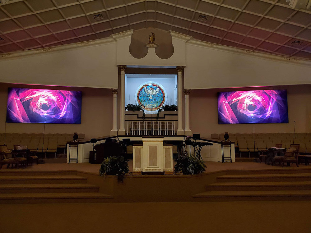 USA KSA Local Installation Service p0.9  p1.25 p1.56 2k 4k HD pixel Led Video Wall Panel Church background Wall screen