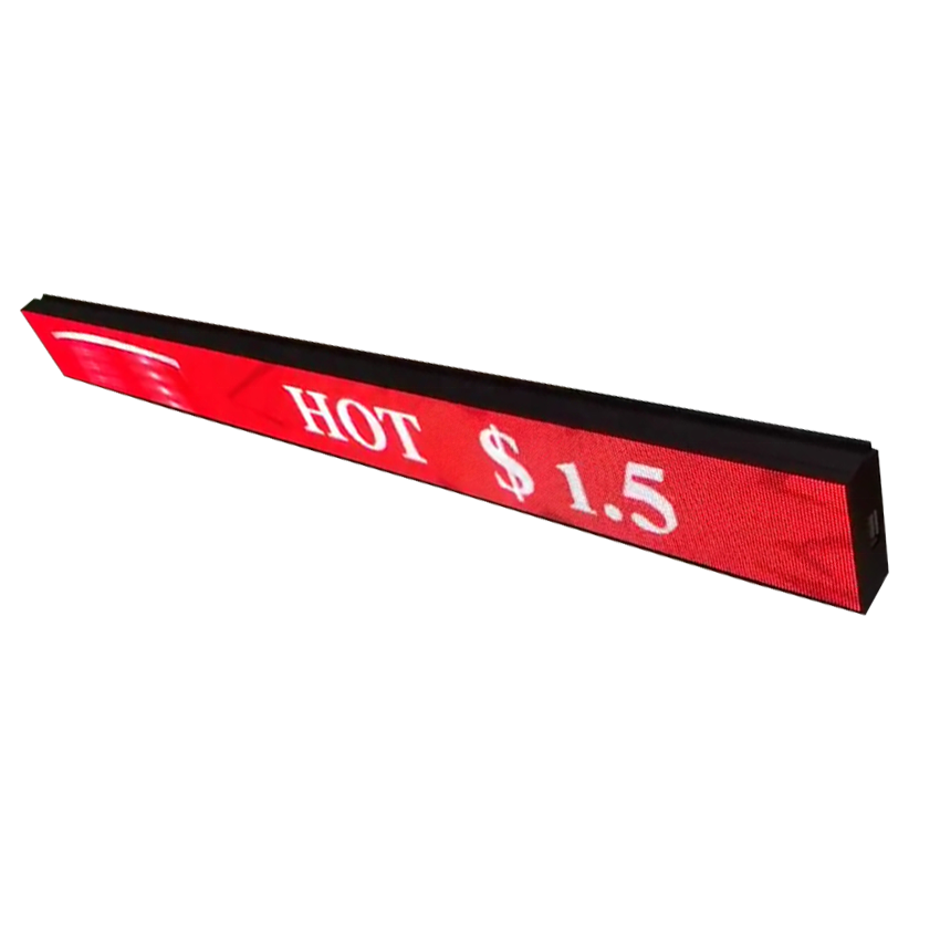 P2 Shelf LED display screen for supermarket shelf display price LED ticker Programmable text message LED moving sign