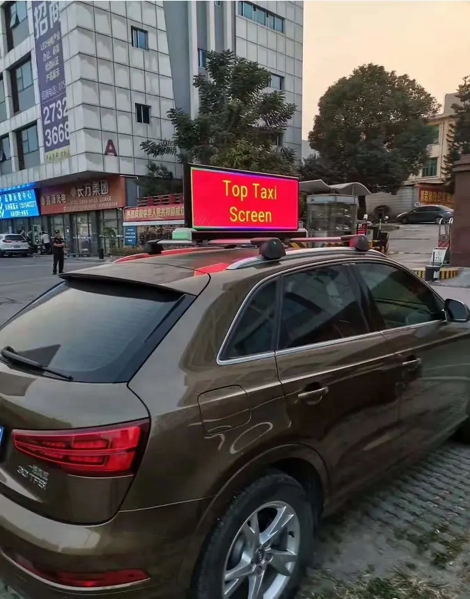 Shenzhen MDS High Brightness Waterproof Wifi  Car Roof Taxi Advertising Large Outdoor Led Billboard  P2.5 Taxi Top Led Display