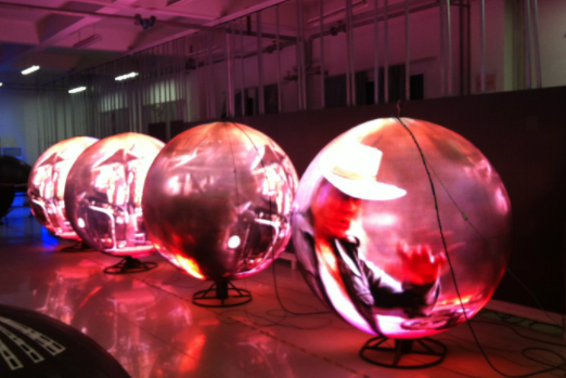 New Arrival special creative spherical shape Indoor advertising round led ball  P1.875 P2 hanging standing  sphere led display