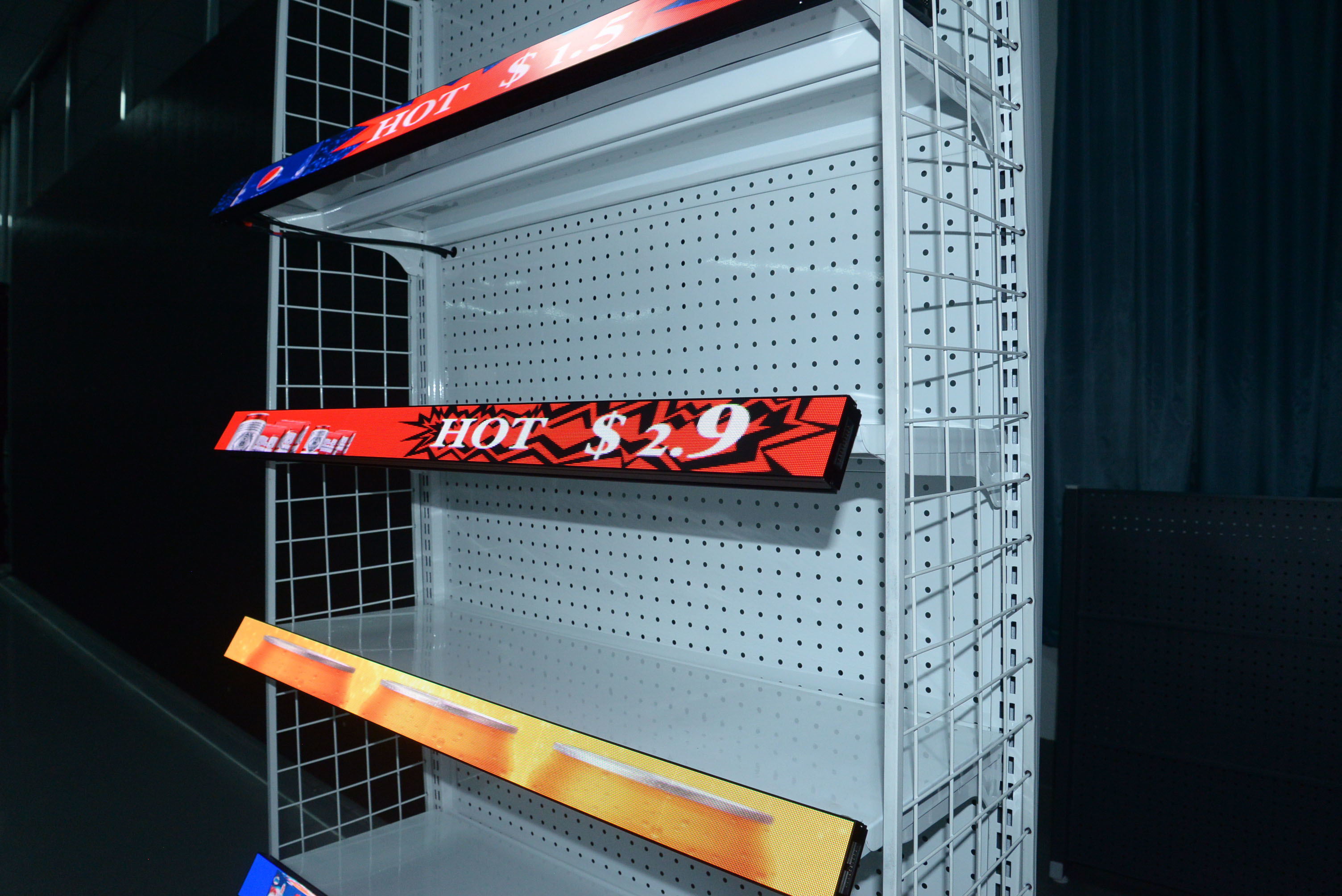 P1.25 HD led shelf Module indoor supermarket advertising  digital display new technologies led display screen