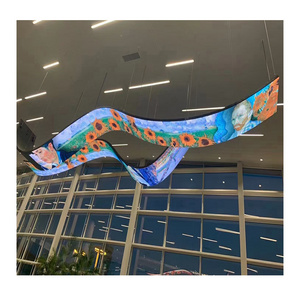 Shenzhen Flexible LED manufacturer HD video display flexible led screen P1.8 P2.0 P2.5 indoor wave curved led display panel