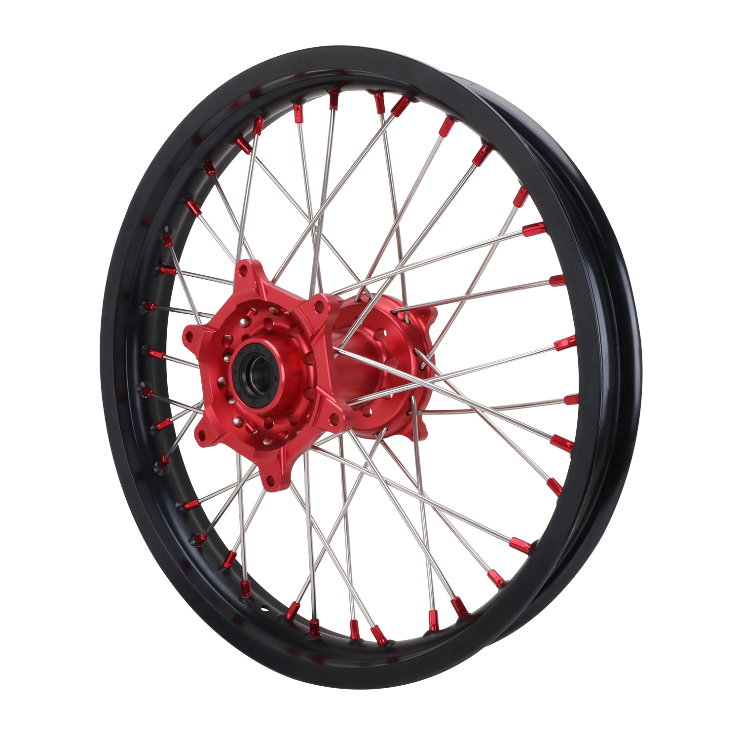 Pit Bike Dirt Bike Supermoto Front+Rear Wheels 36 Holes CNC Aluminum Alloy Forged Wheel Set for Honda CRF110