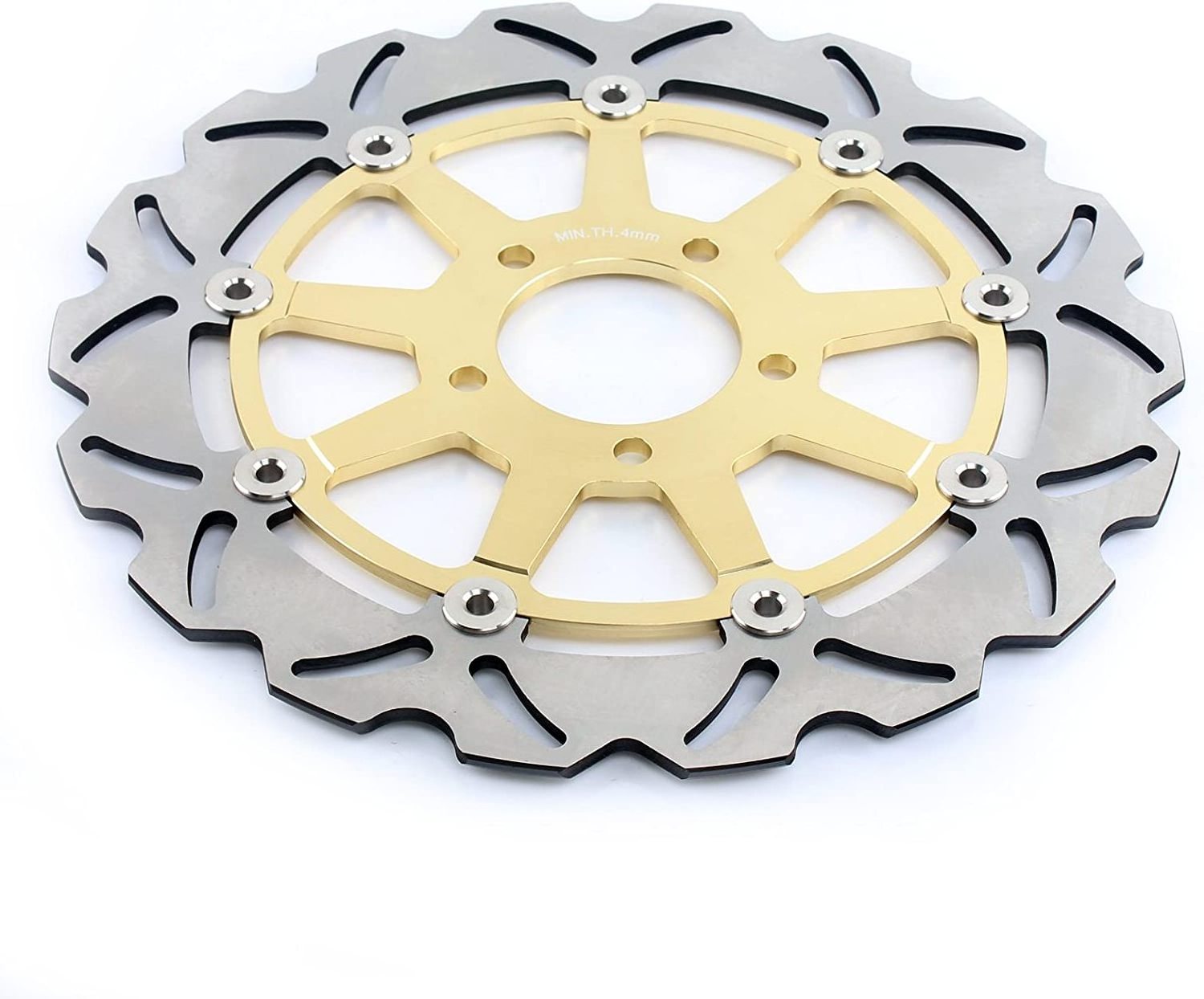 320mm Customized Stainless Steel Waved Front Floating Disc Brake Rotors for Suzuki GSXR 600 750 GSXR 1000