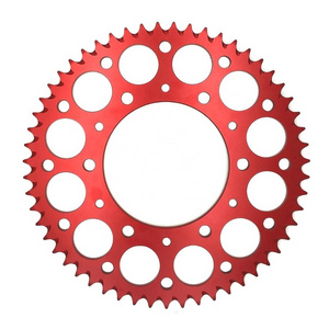 CNC aluminum sprocket with mud grooves custom motorcycle aluminum alloy sprocket for Honda CRF125 CRF100