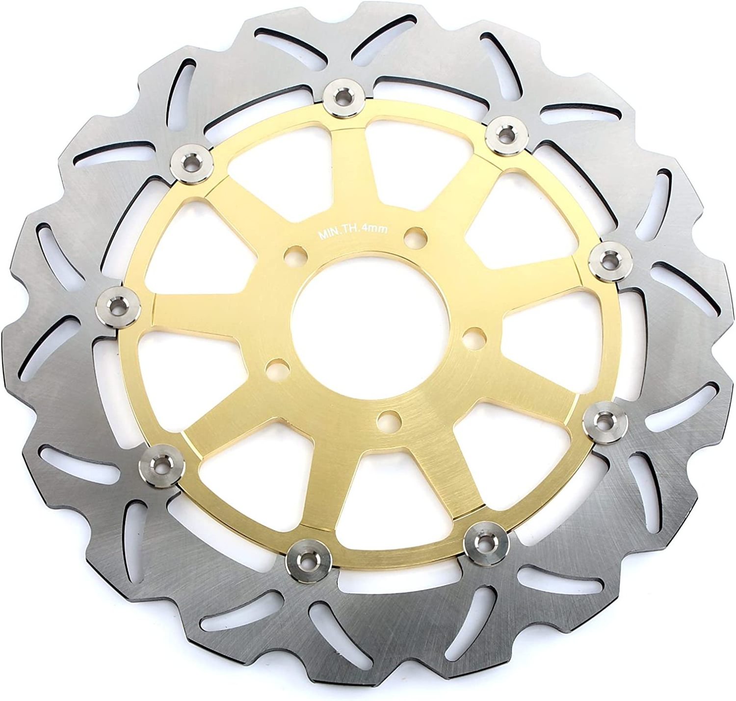 320mm Customized Stainless Steel Waved Front Floating Disc Brake Rotors for Suzuki GSXR 600 750 GSXR 1000