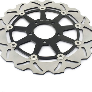 320mm Customized Stainless Steel Waved Front Floating Disc Brake Rotors for Suzuki GSXR 600 750 GSXR 1000