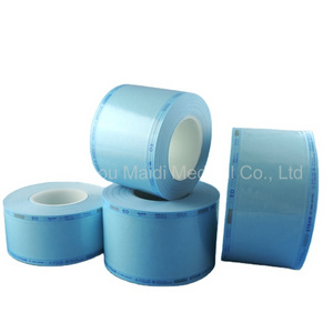 75mm*200m dental supply dry heat sealing sterilization plat pouches packaging reel and roll