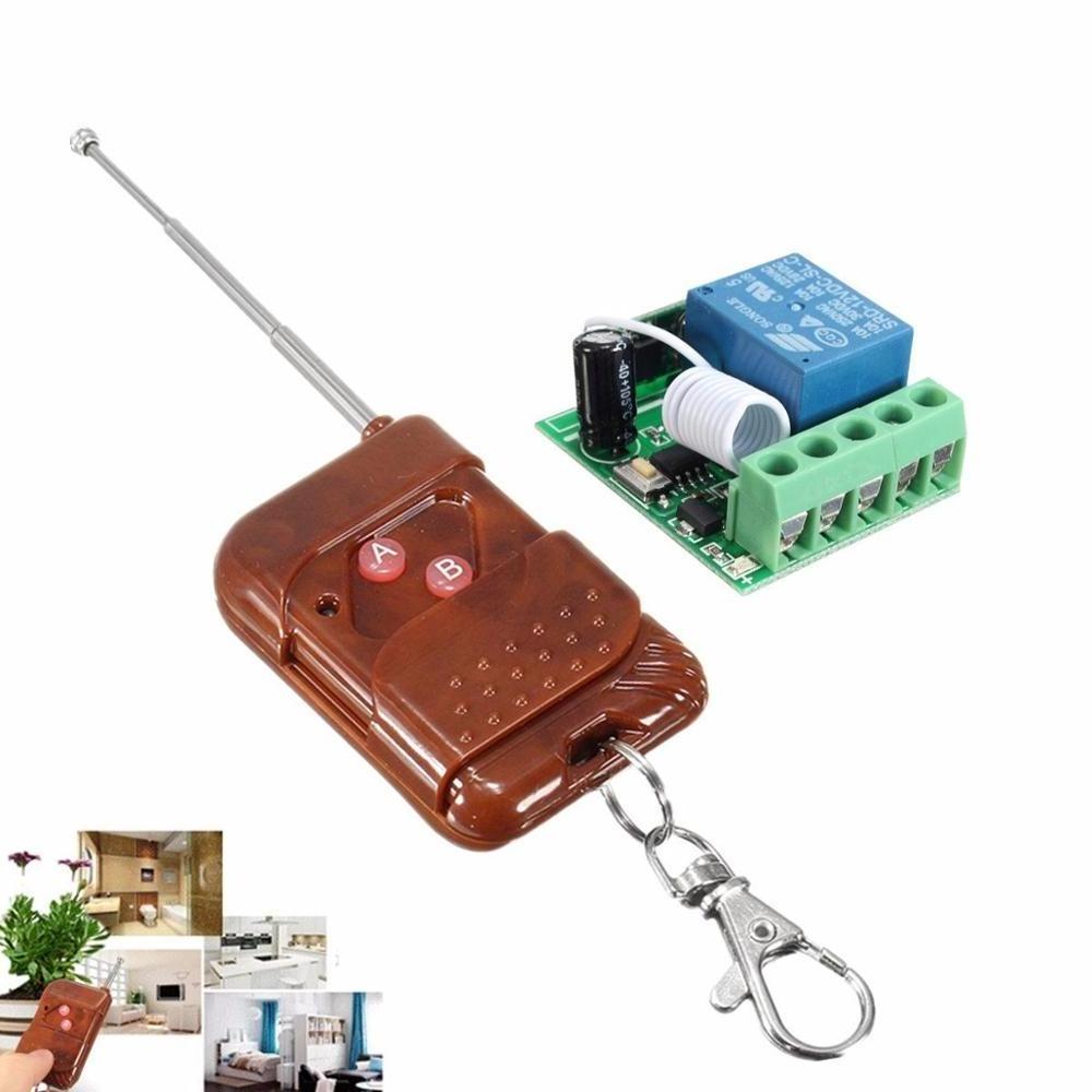 Wireless Remote Control - Remote Control Switch - DC 12V 10A 1CH 433MHz Relay Wireless RF Remote Control Switch Receiver