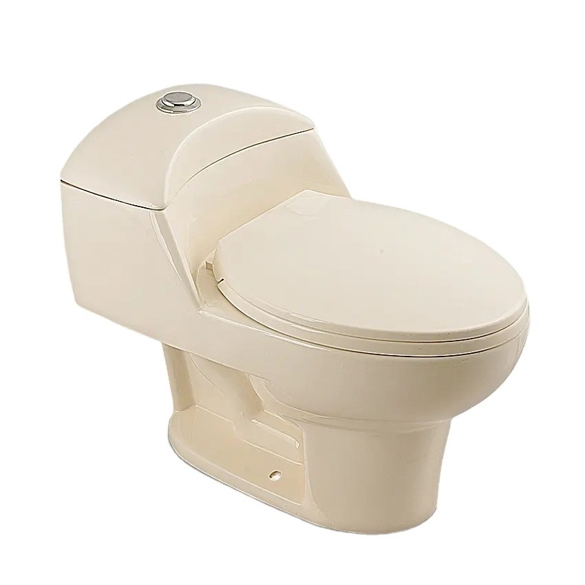 Medyag Cheap Ceramic Inodoro Sifonico de una pieza High Efficient Ivory Dual Flush One Piece Toilet Bowl