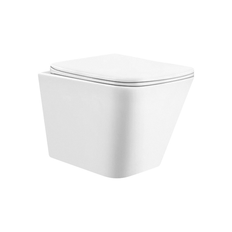 Medyag Rimless Square Gravity Flushing Wall mounted Tornado Wall Hung Toilet Bathroom Toilette