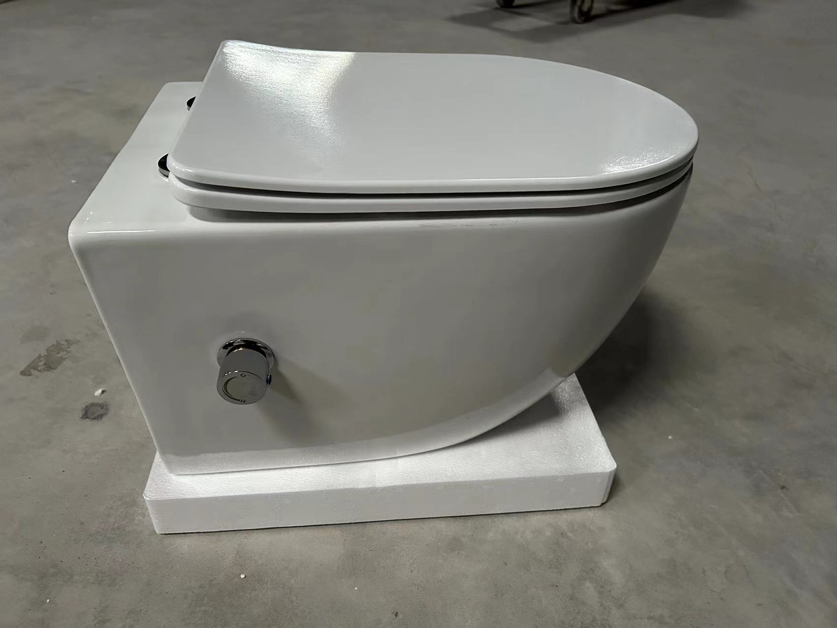 Medyag OEM New Wall Bidet Toilet Bowl European Bathroom WC Rimless P trap Commode Toilet Bidet Bowl