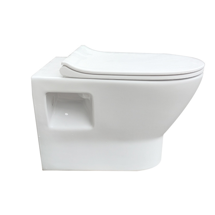 Medyag Wholesale Ceramic Wall Hung Toilet Rimless Wash Down Hanging Toilette Sanitary ware Toilet