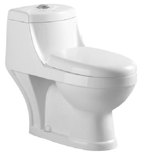 Medyag One Piece Toilet Wash Down S Trap 250mm High Quality Middle East Good Price One Piece WC Toilet