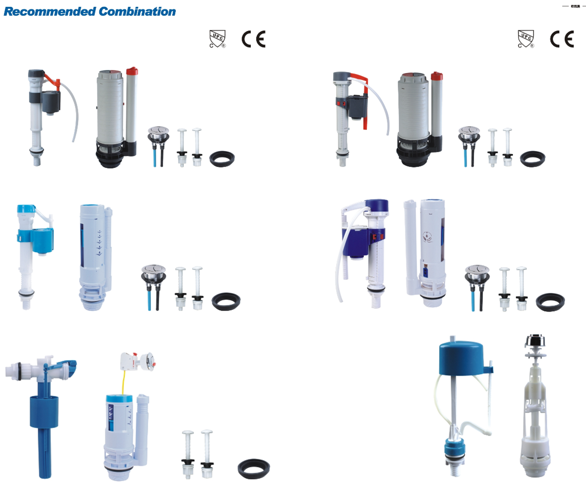 Medyag Side Inlet Silence Toilet Cistern Valve-Adjustable Bathroom Plastic Fill Flush Flush Valves