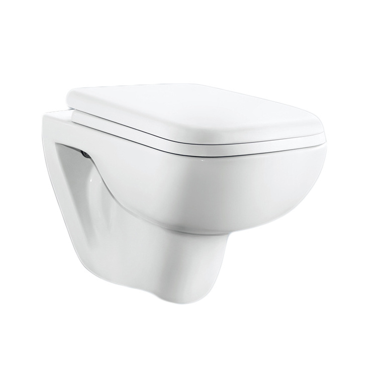 Medyag New Wall Mounted Toilet Hanging Rimless Wall Hung Bowl Ceramic Vortex Mute Flush Toilets For European Market