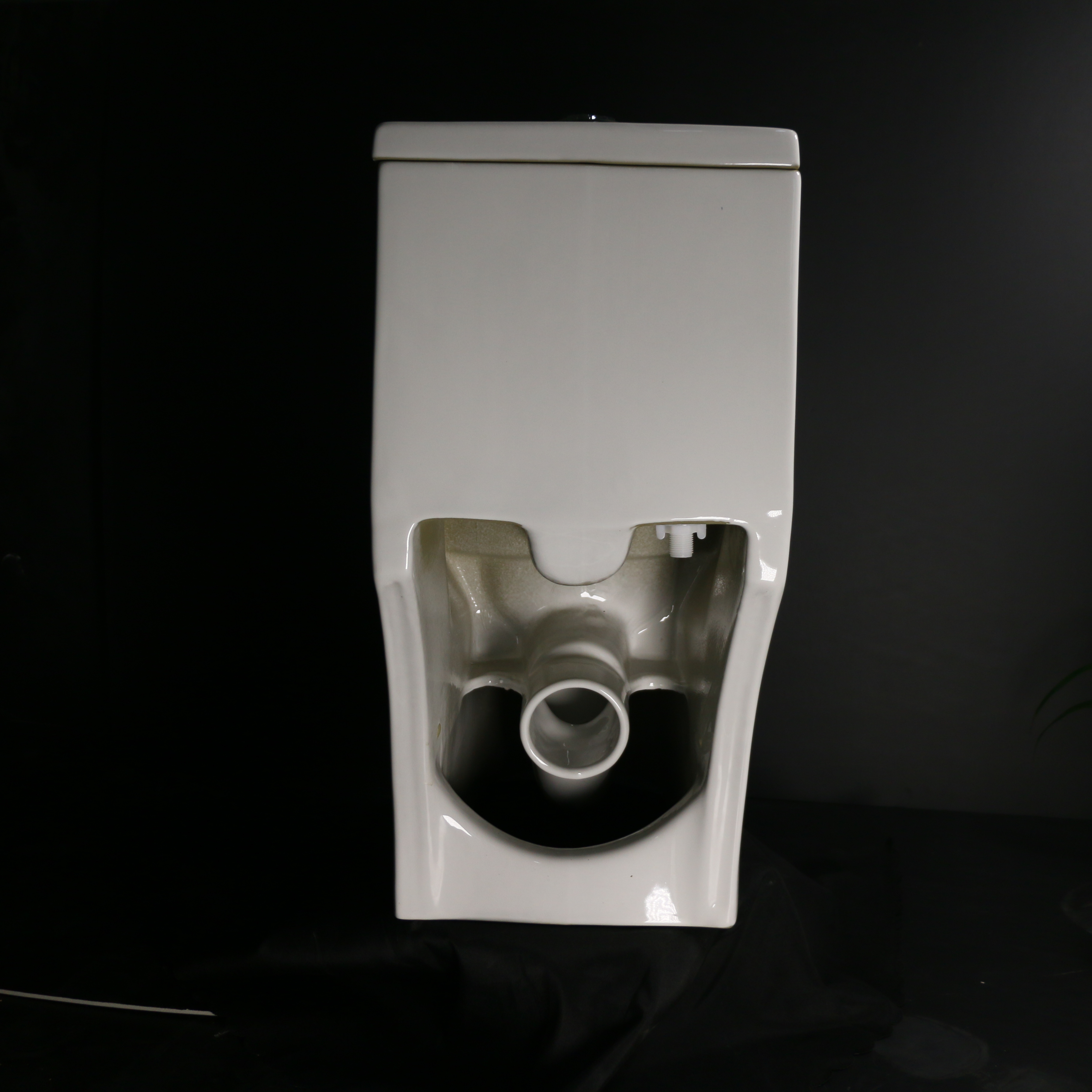 Medyag Dual Flush Elongated Rimless One-Piece Toilet Bowl Power Flushing Bathroom Ceramic Toilet