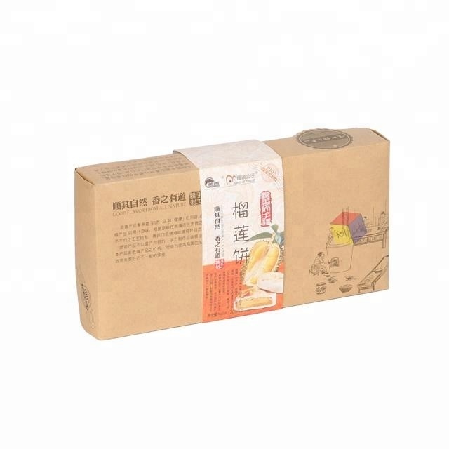 Design eco-friendly paper meat pie packaging box