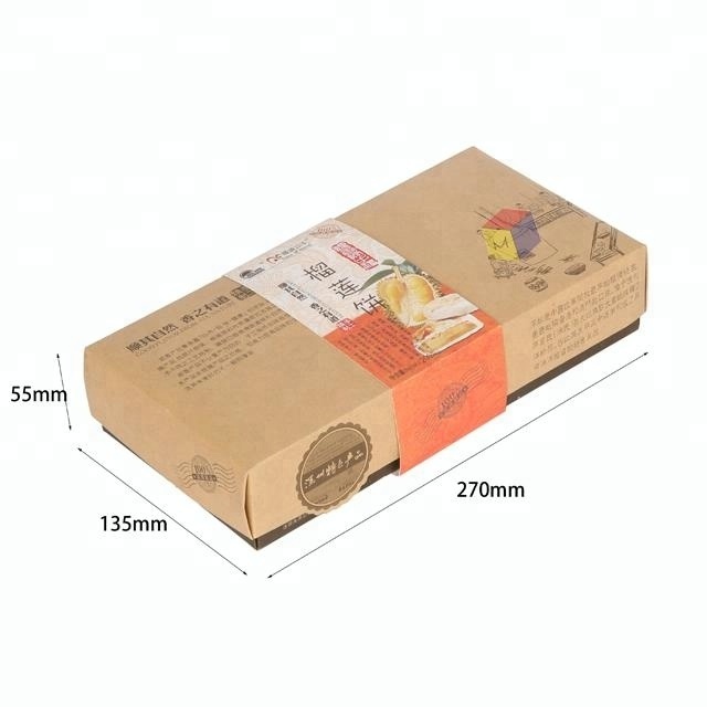 Design eco-friendly paper meat pie packaging box