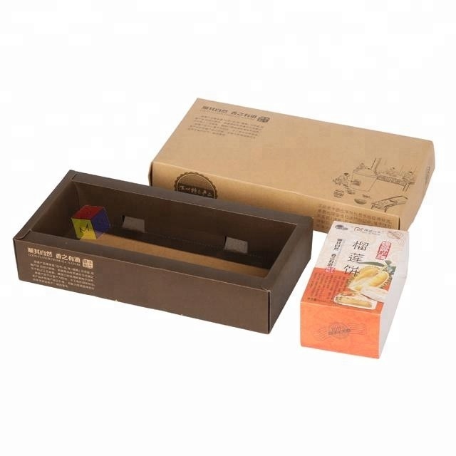 Design eco-friendly paper meat pie packaging box