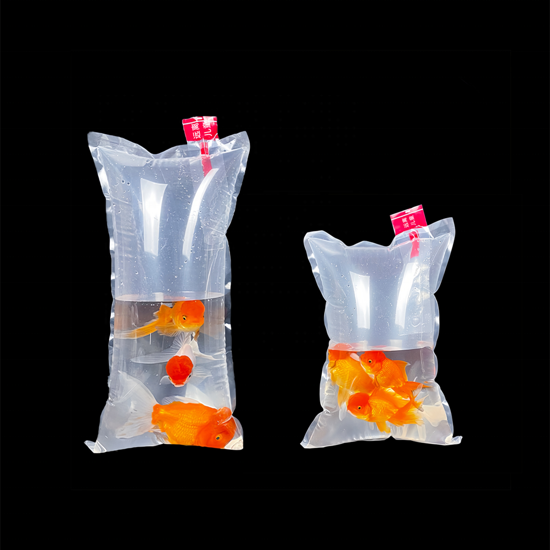 Custom Thickened Aquarium Live Fish Ornamental fish Packaging Bag Transport Oxygen Fish Bag