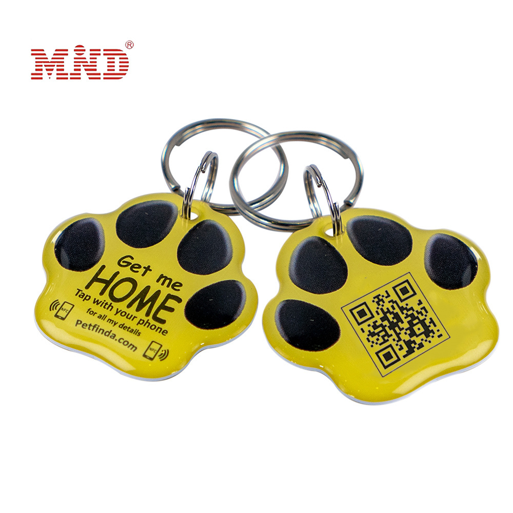 Hot Sale Waterproof QR Code Pet Tag Epoxy NFC Pet Tag RFID Epoxy NFC Dog Tag