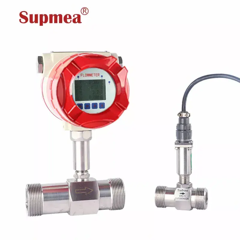 Meacon high quality 8mm stainless steel turbine flow meter  liter for gas