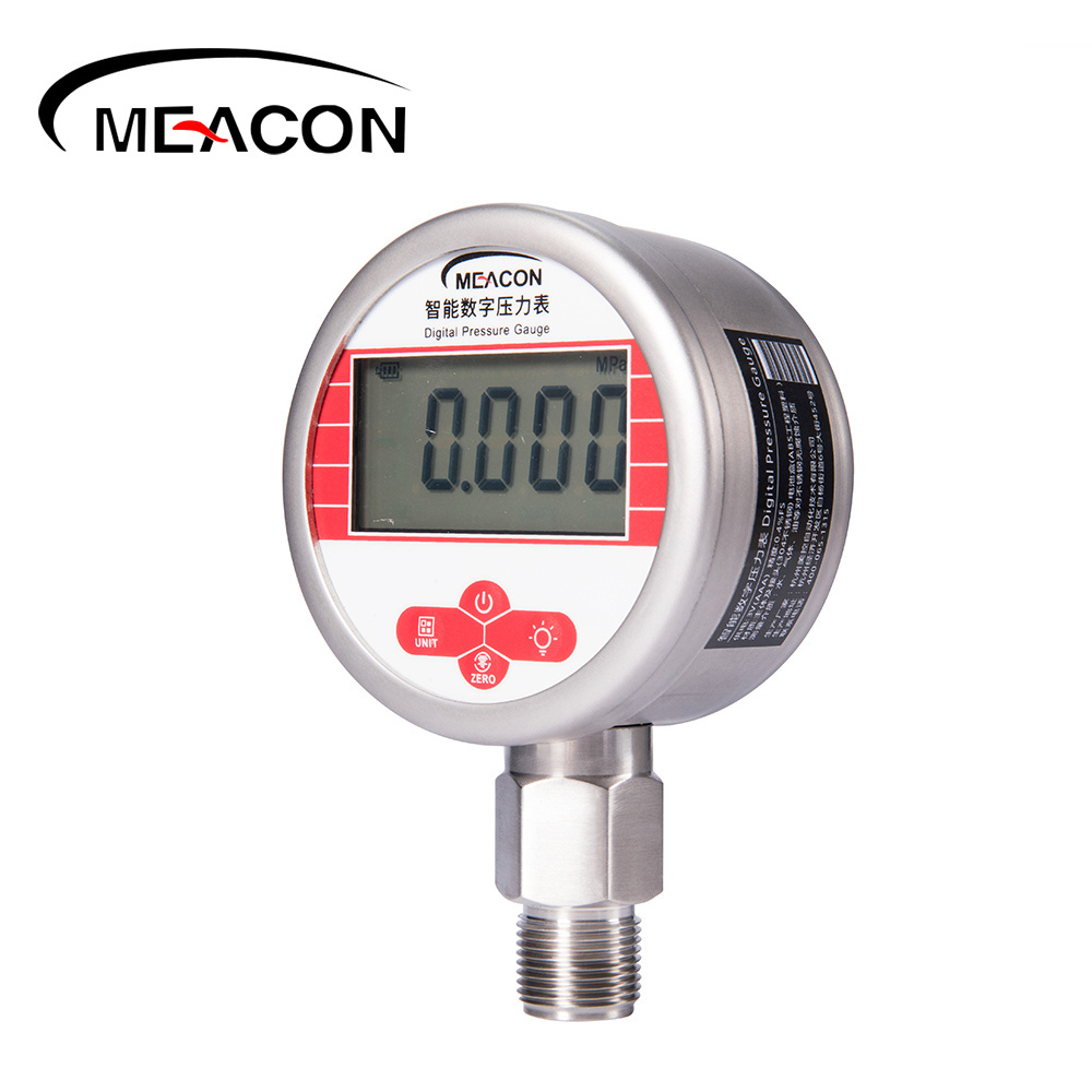 Meacon High Precision Digital Pressure Gauge 0-500Bar With Stainless steel Tire Pressure Gauge Measure Liquid And Oil