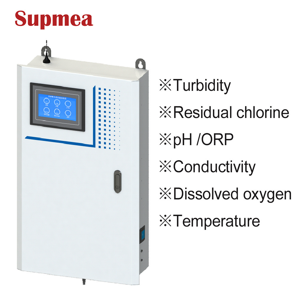 Supmea  Multiparameter water quality analysis PH TDS turbidity DO sensor conductivity Online Analyzer Water Quality Controller