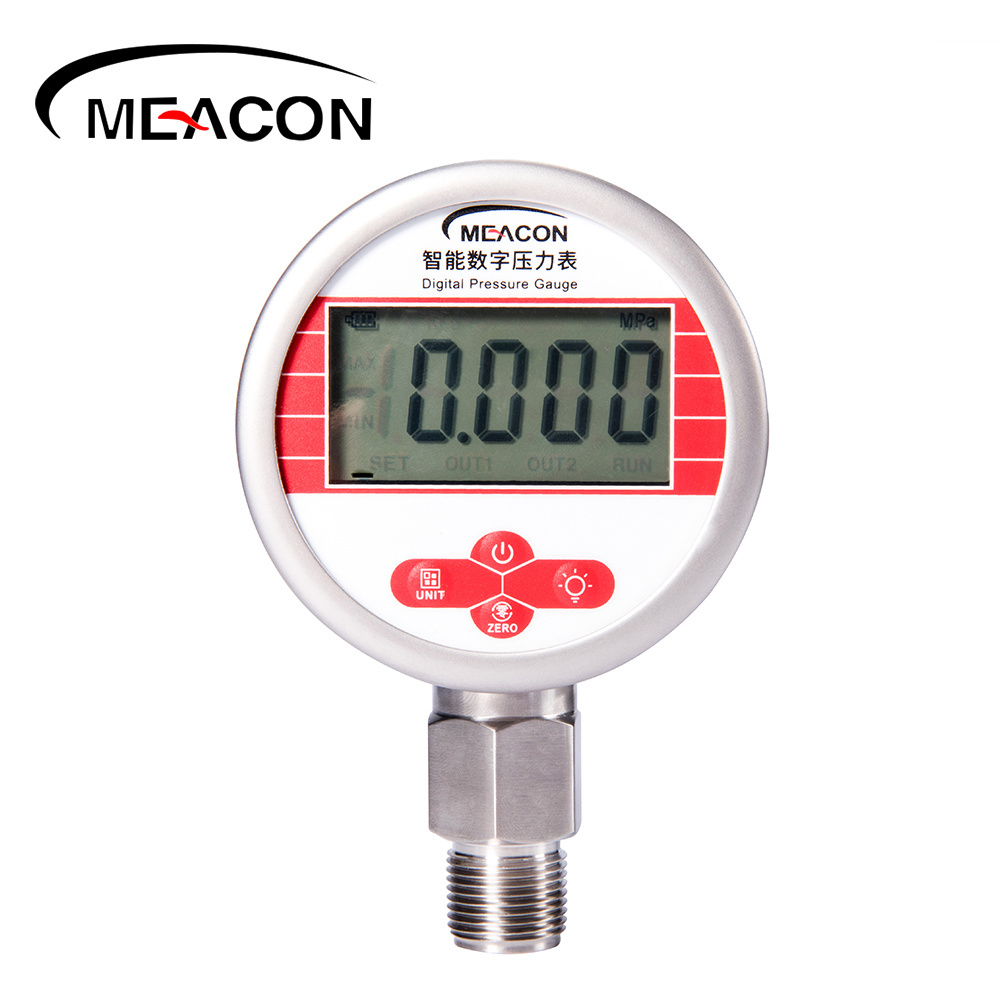 Meacon High Precision Digital Pressure Gauge 0-500Bar With Stainless steel Tire Pressure Gauge Measure Liquid And Oil