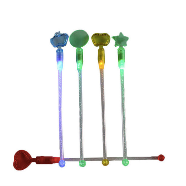 MY626 eco-friendly material flash plastic stirrer coffee cocktail stirrer custom drink stirrers